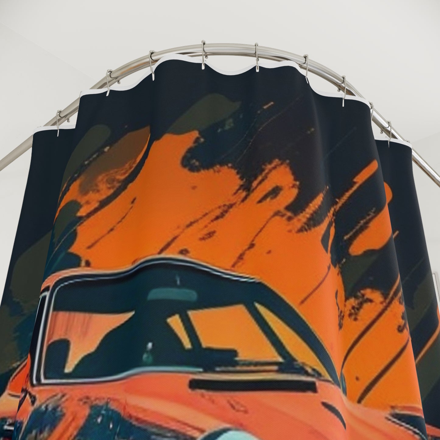 Polyester Shower Curtain Porsche Abstract 3