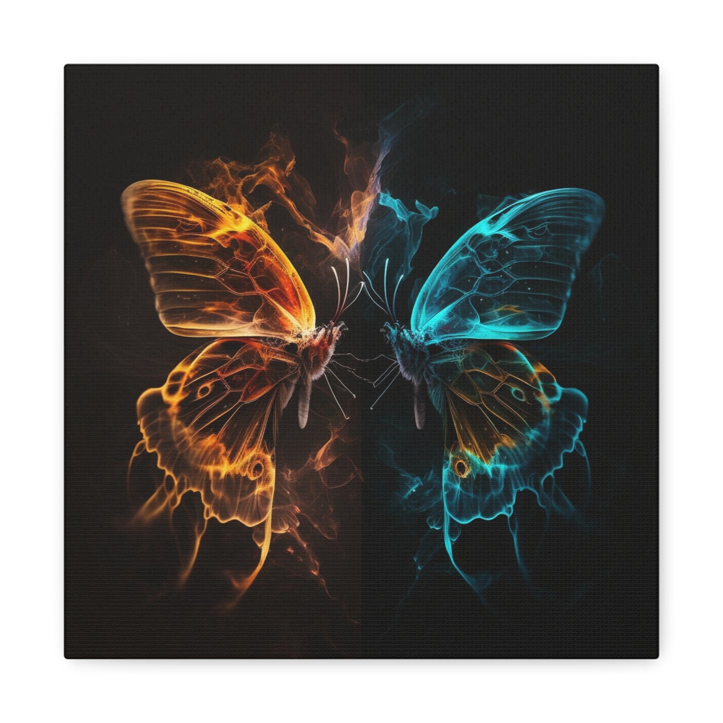 Canvas Gallery Wraps Kiss Neon Butterfly 6