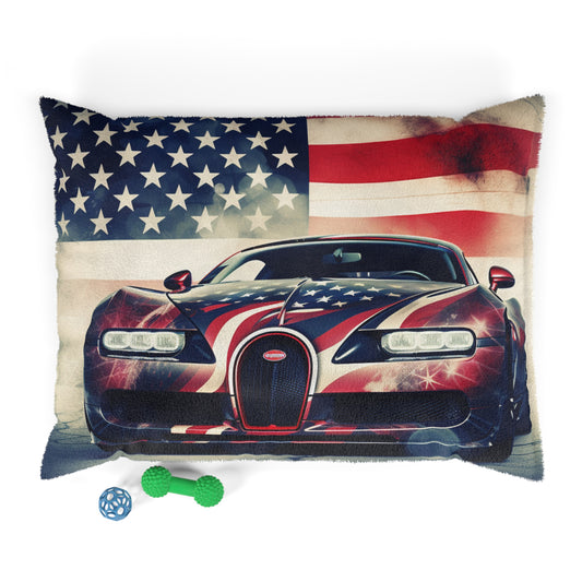 Pet Bed Abstract American Flag Background Bugatti 1