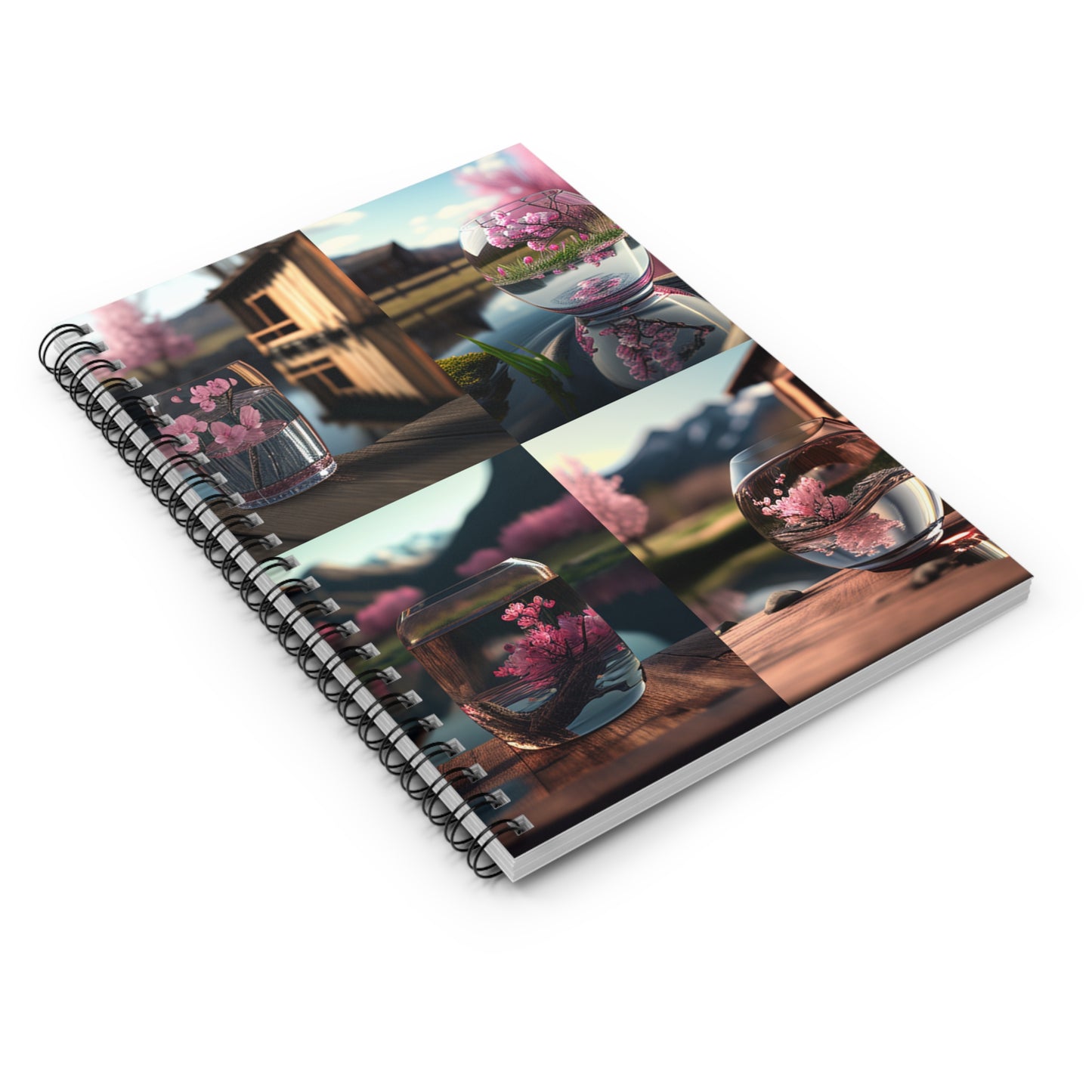 Spiral Notebook - Ruled Line Cherry Blossom 5
