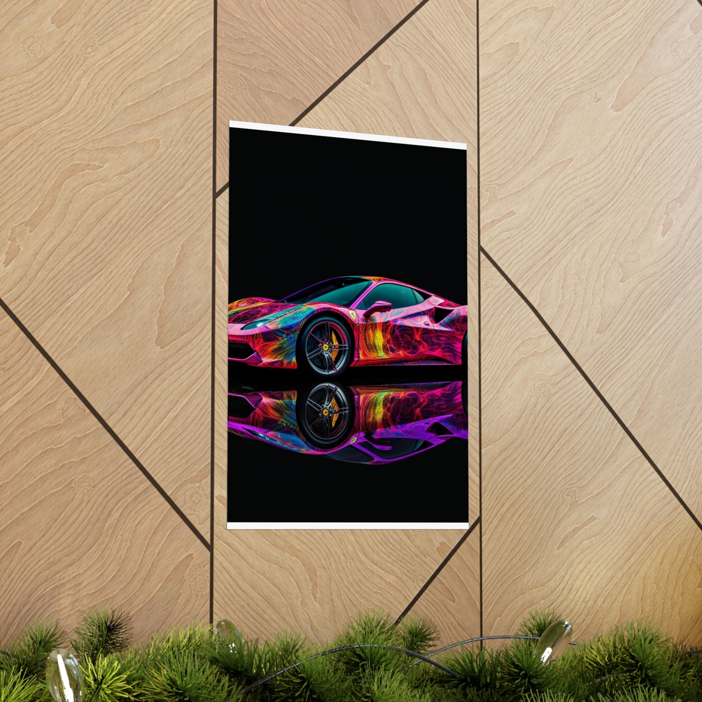 Premium Matte Vertical Posters Ferrari Color 4