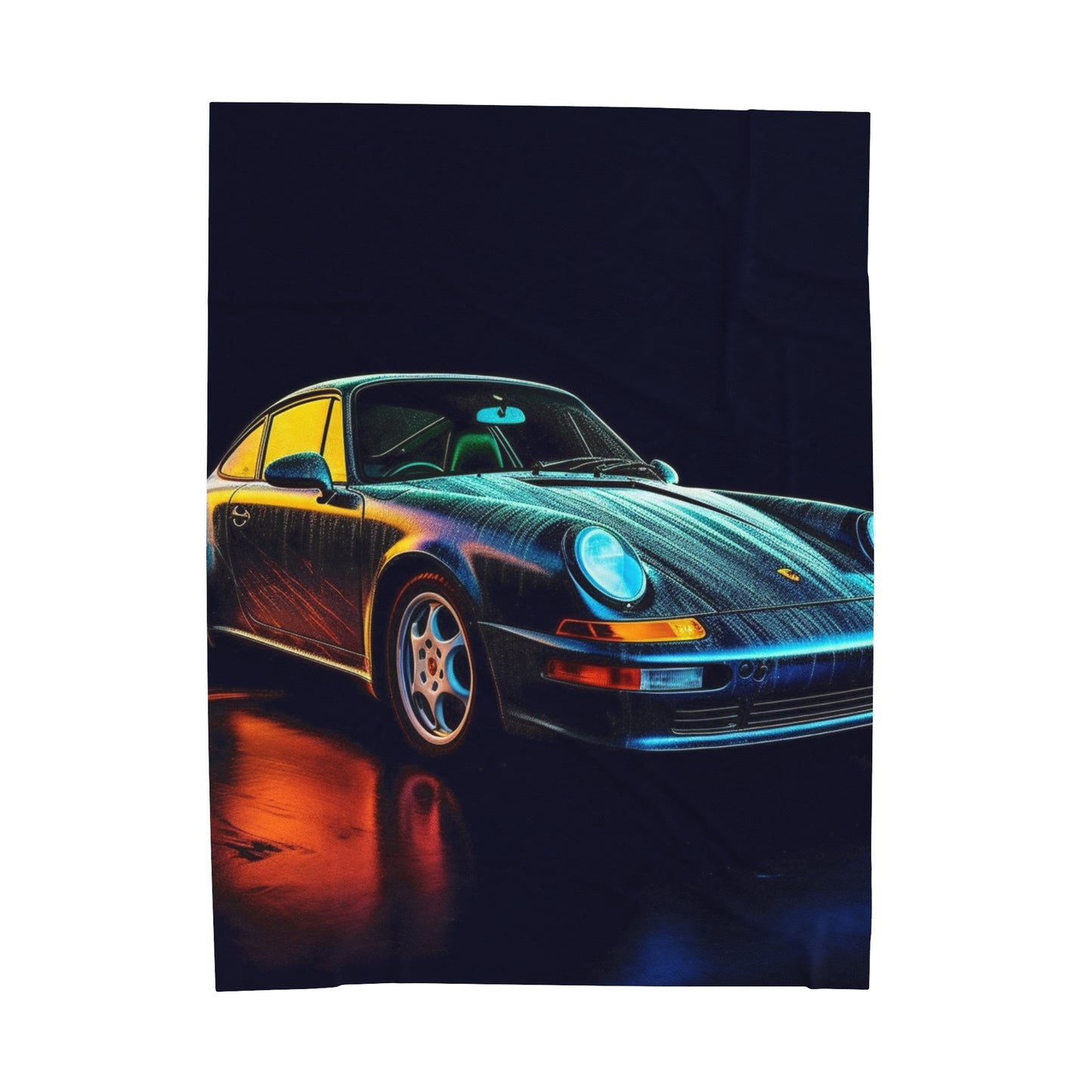 Velveteen Plush Blanket Porsche 933 3