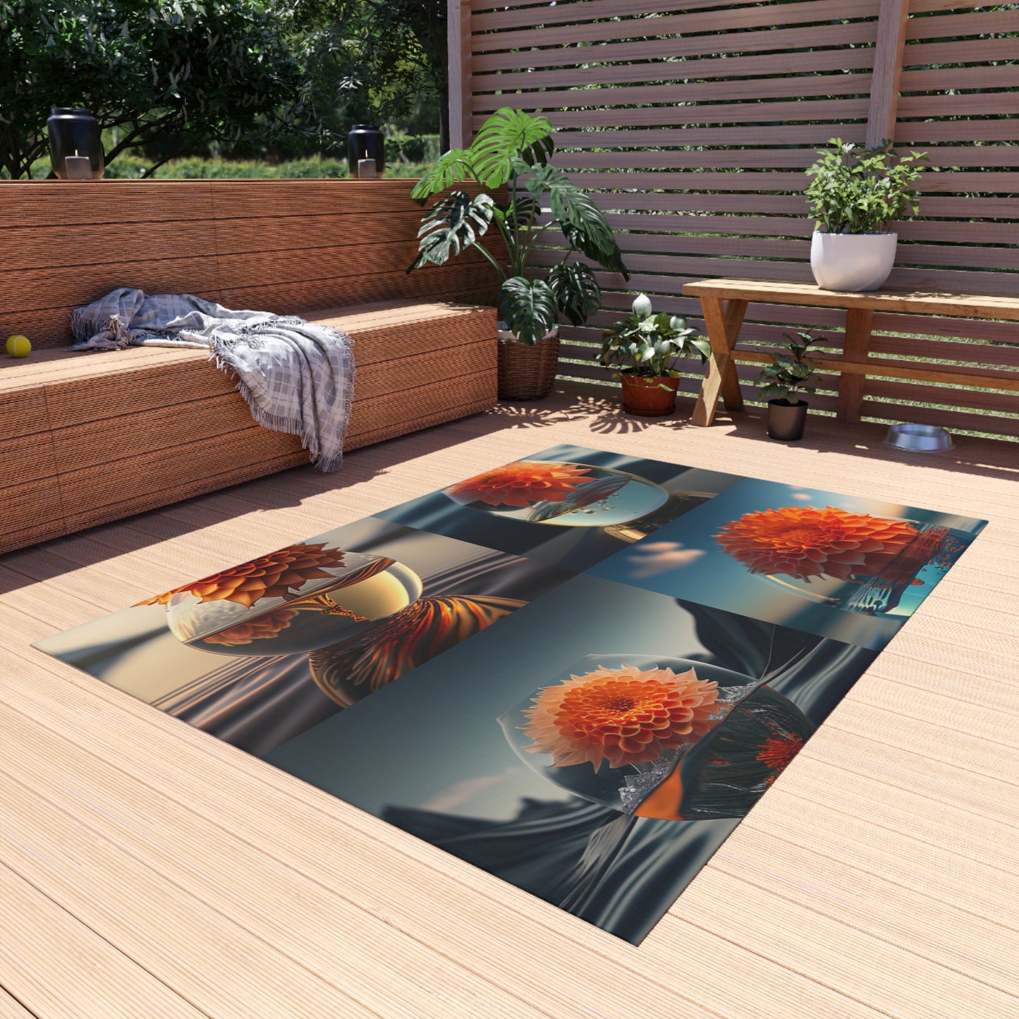 Outdoor Rug  Dahlia Orange 5