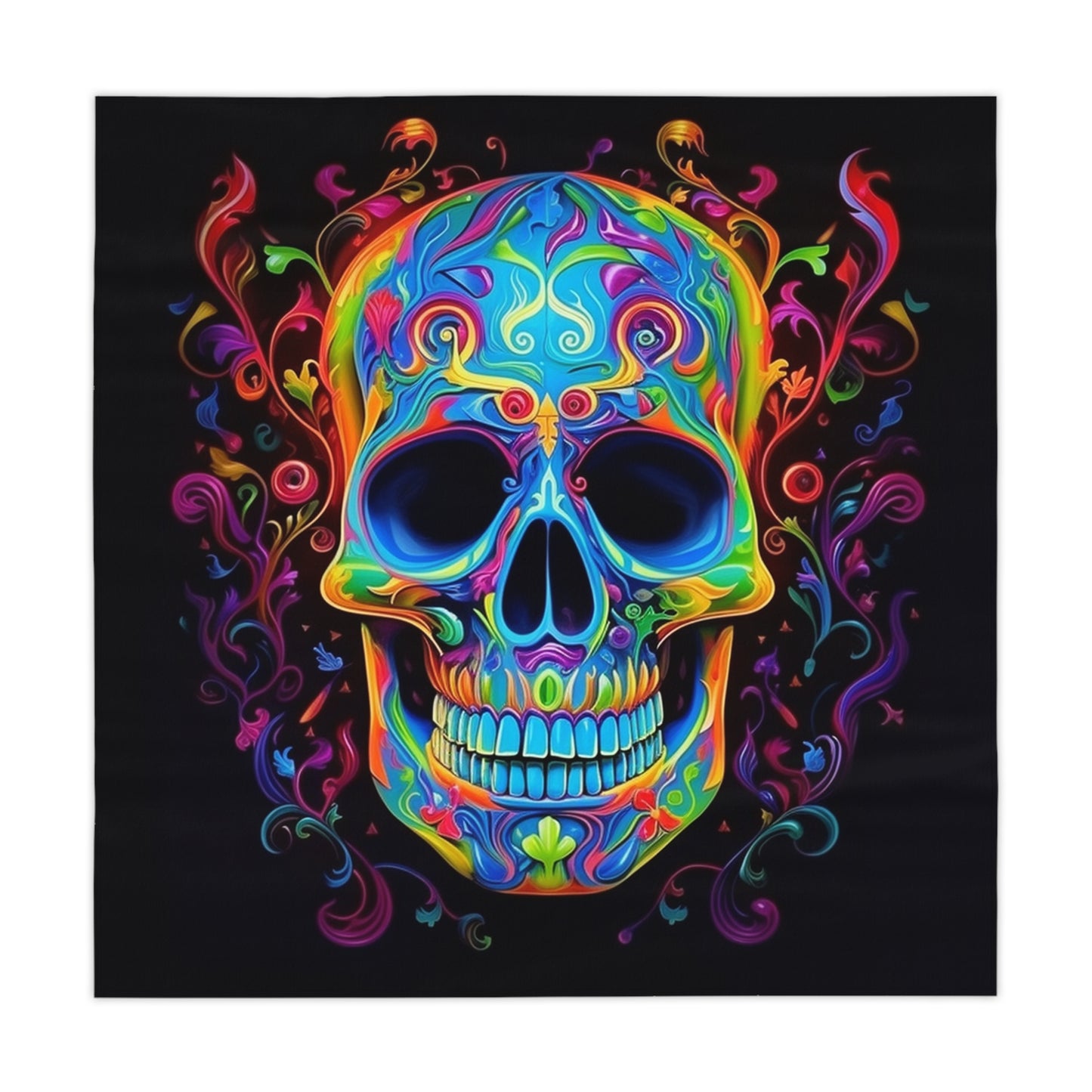 Tablecloth Macro Skull Color 4