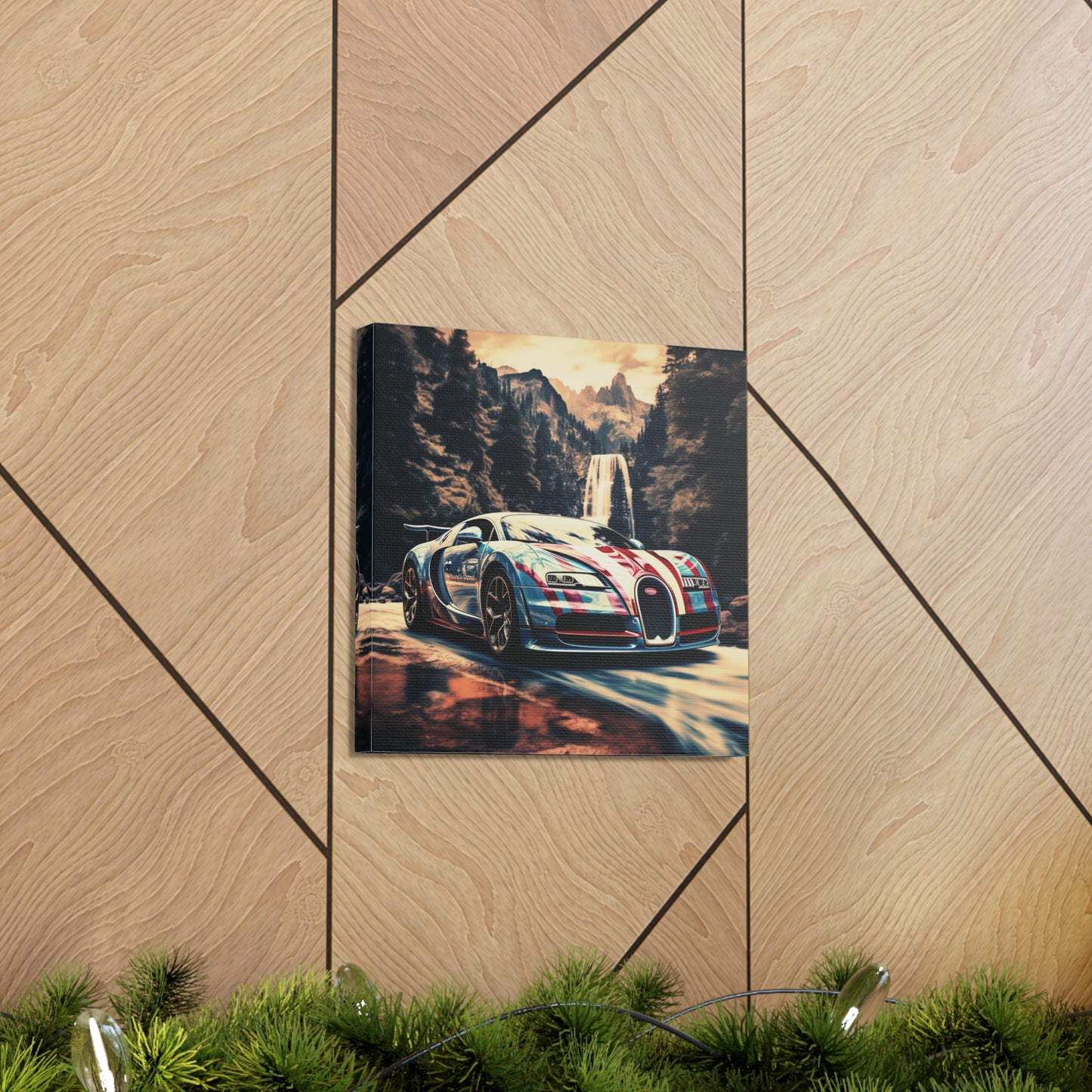 Canvas Gallery Wraps Bugatti Waterfall 1