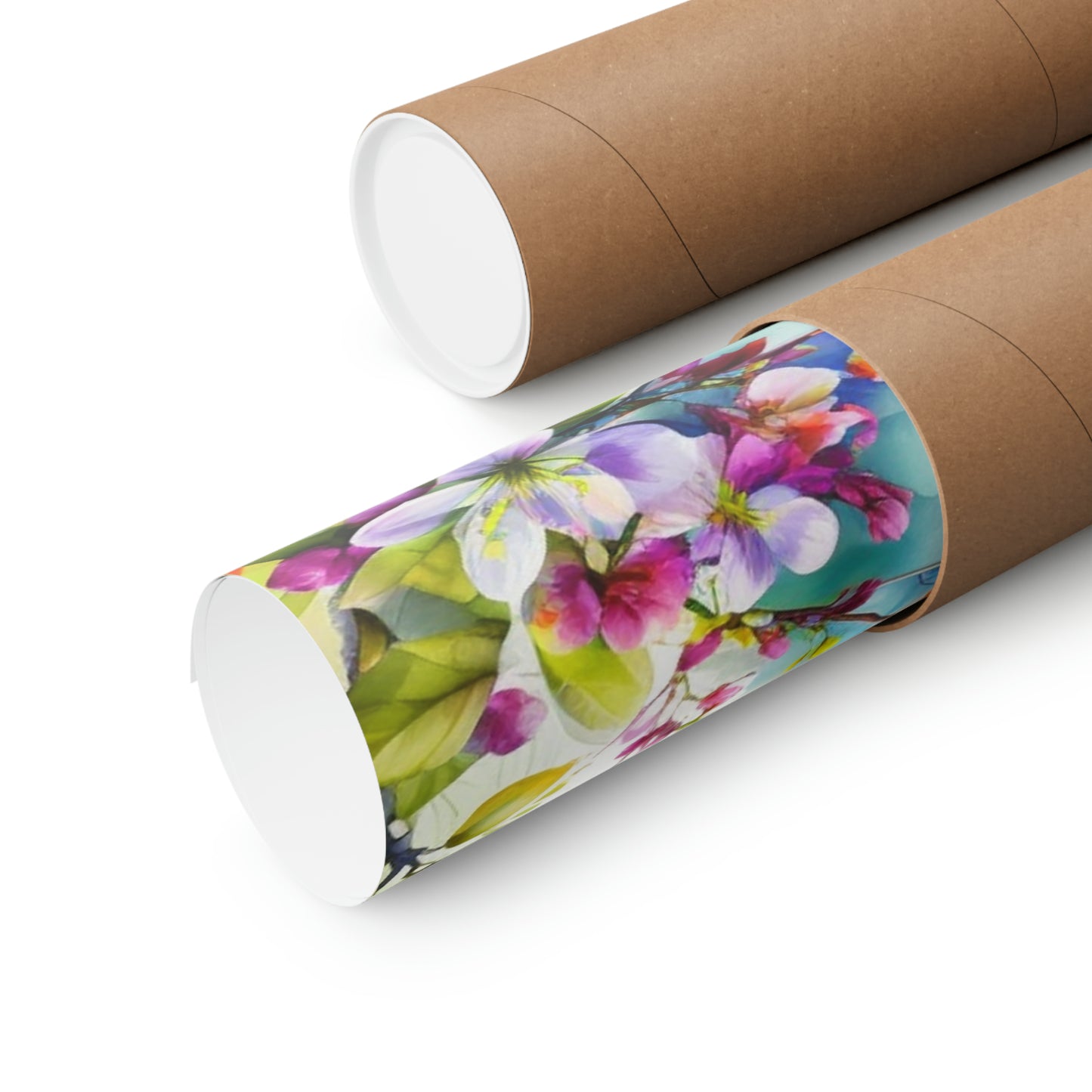 Premium Matte Vertical Posters Mother Nature Bright Spring Colors Realistic Watercolor 5