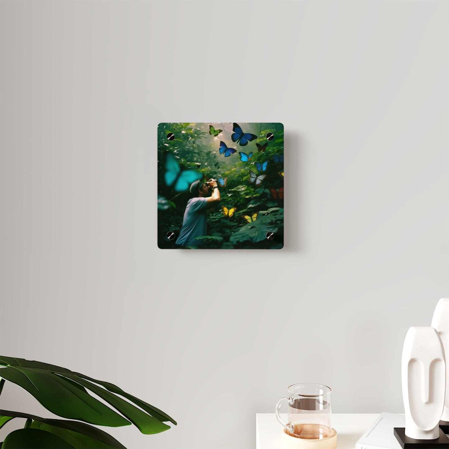 Acrylic Wall Art Panels Jungle Butterfly 1