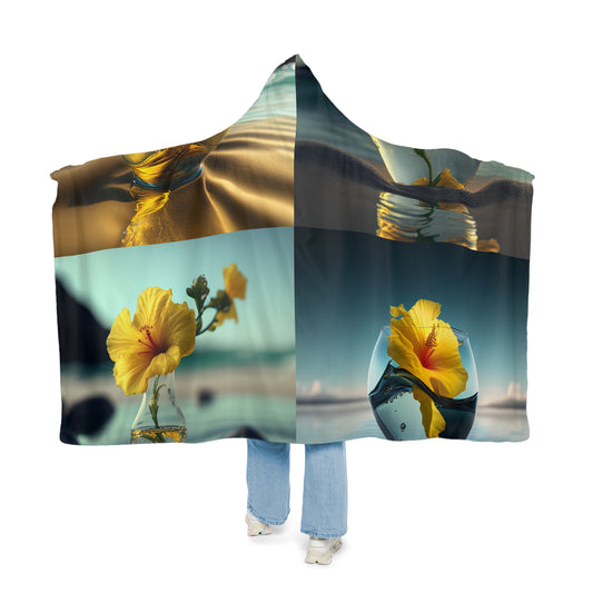 Snuggle Hooded Blanket Yellow Hibiscus glass 5