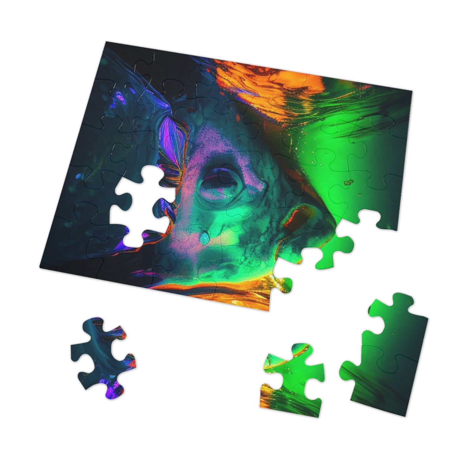 Jigsaw Puzzle (30, 110, 252, 500,1000-Piece) Florescent Glow 1