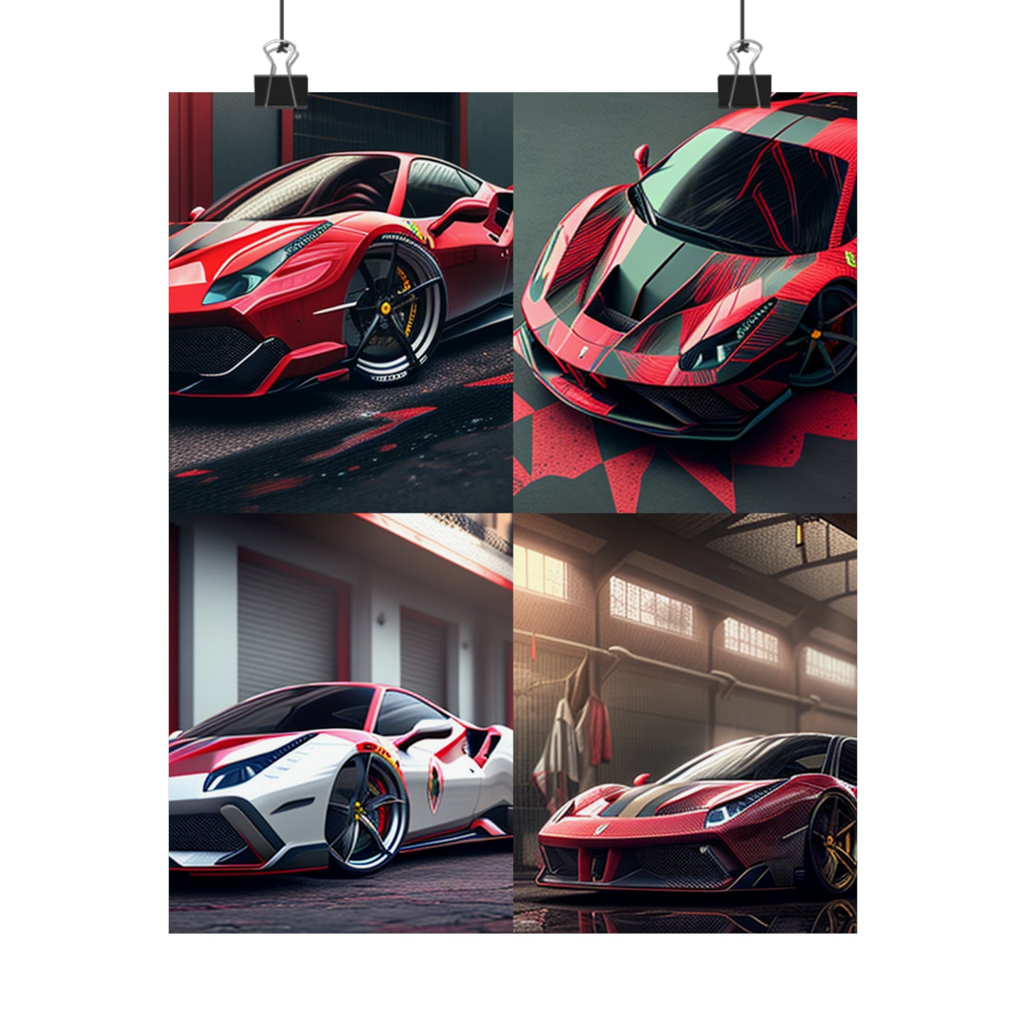 Premium Matte Vertical Posters Ferrari Hyper 5