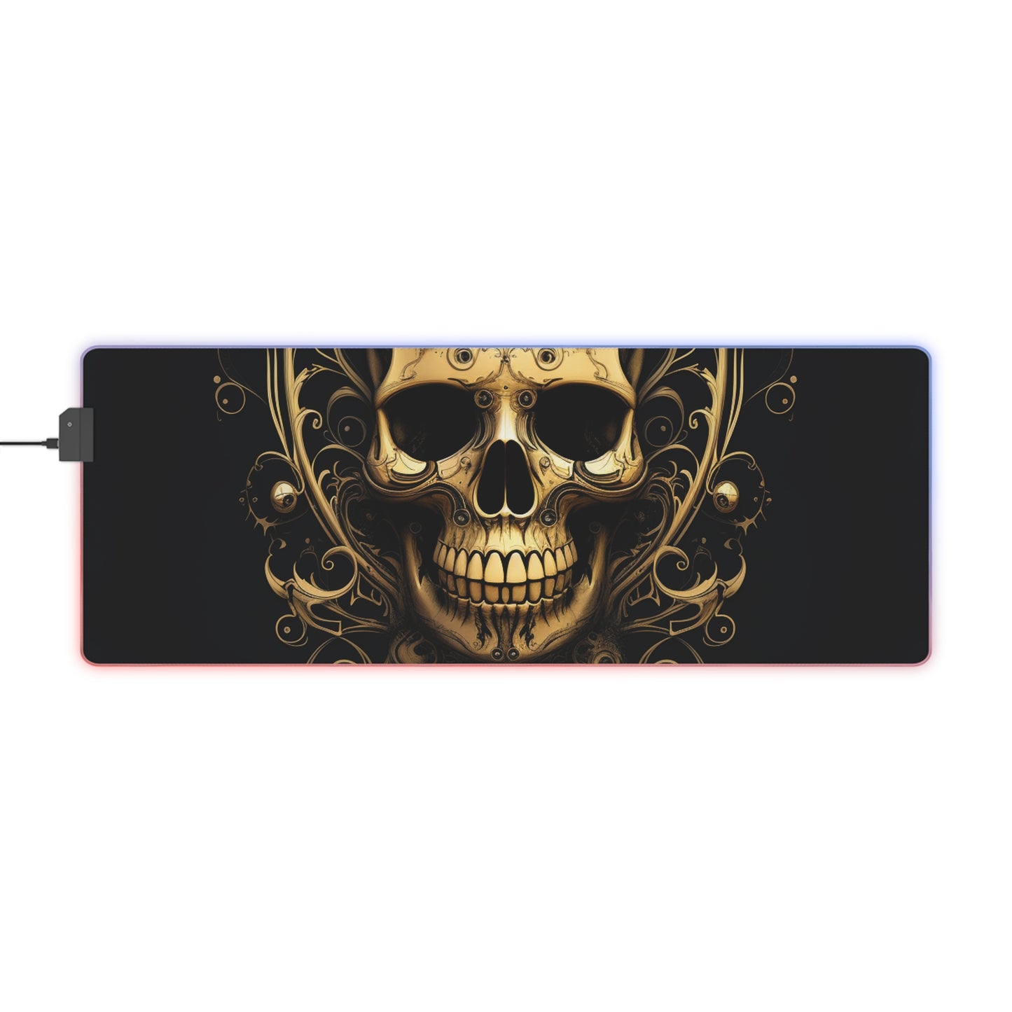 LED Gaming Mouse Pad Skull Treble Clef 3