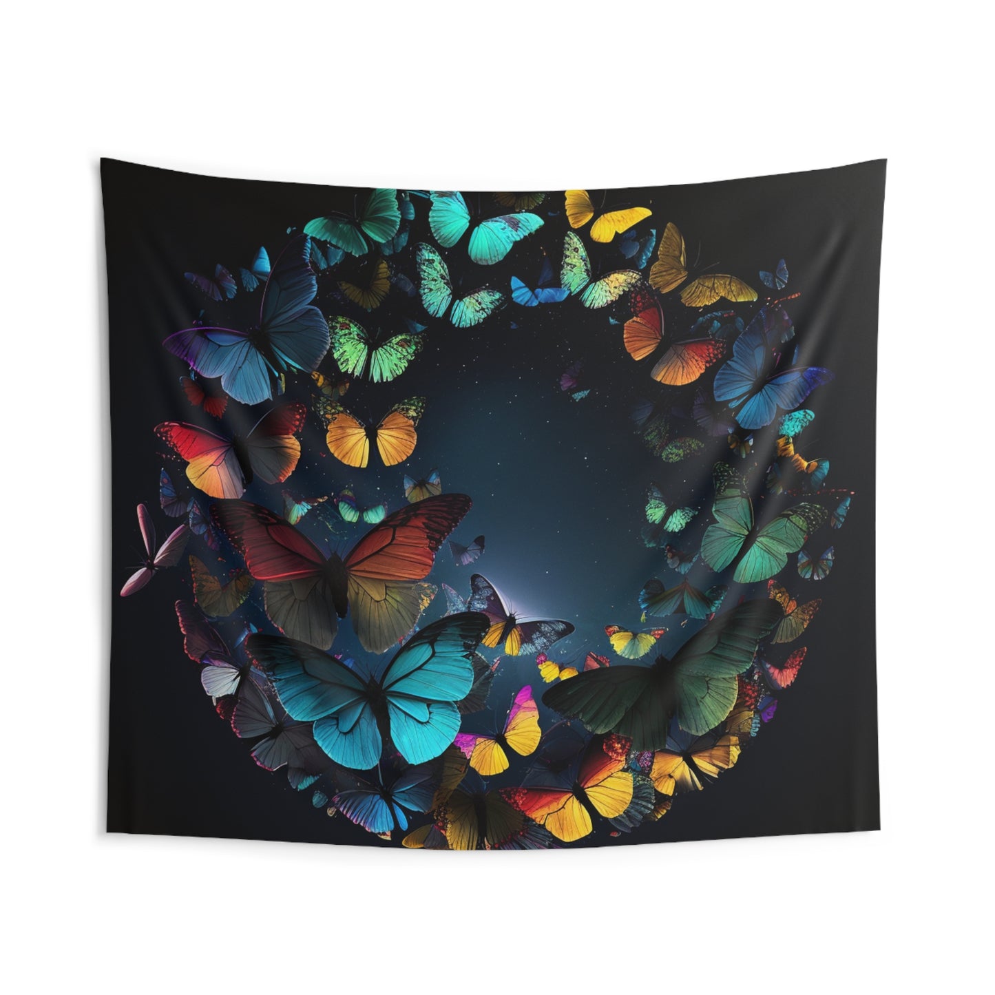 Indoor Wall Tapestries Moon Butterfly 3
