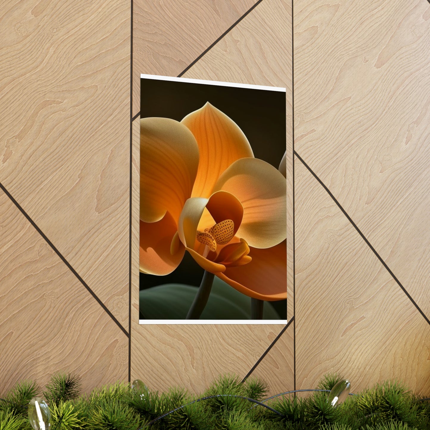 Premium Matte Vertical Posters Orange Orchid 4