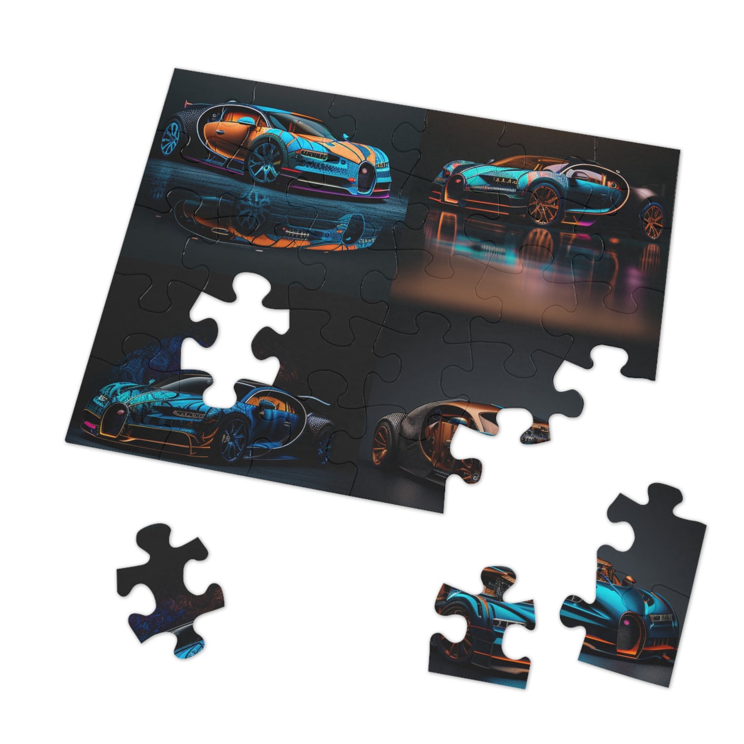 Jigsaw Puzzle (30, 110, 252, 500,1000-Piece) Bugatti Blue 5