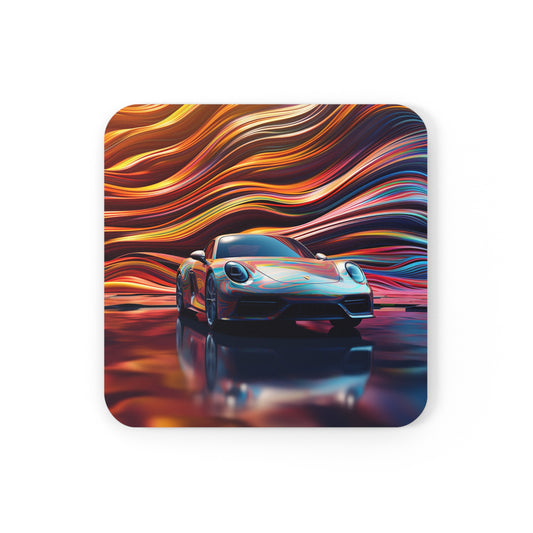 Cork Back Coaster Porsche Water Fusion 1