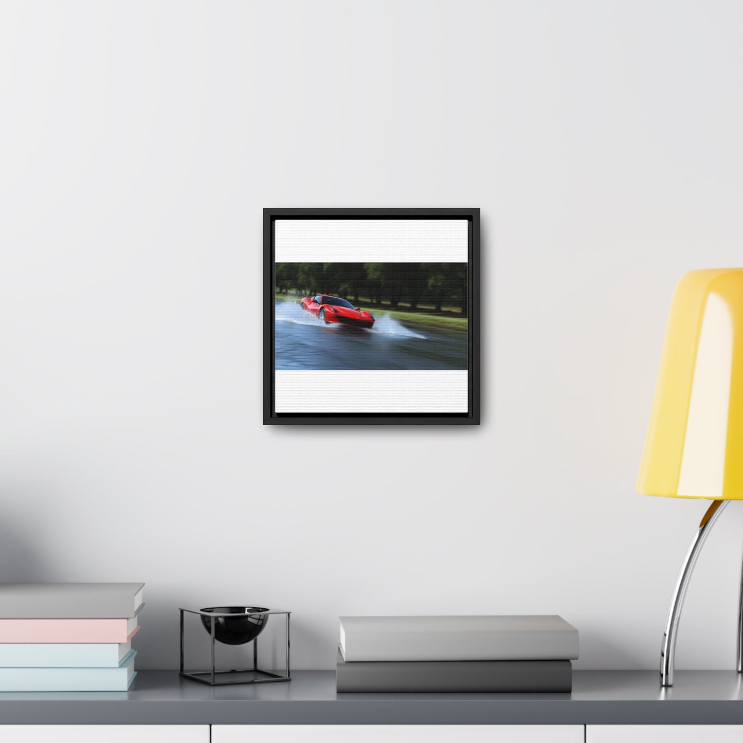 Gallery Canvas Wraps, Square Frame Water Ferrari Splash 3