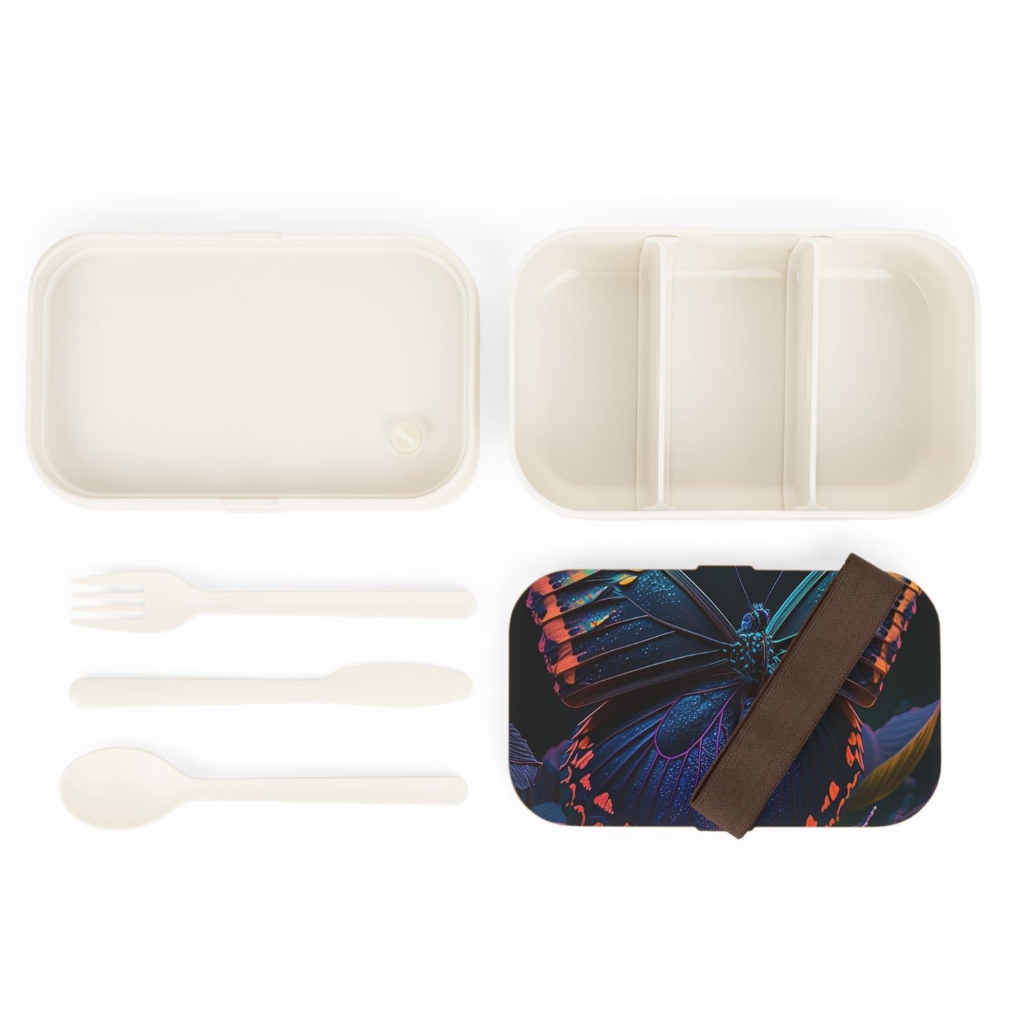 Bento Lunch Box Hue Neon Butterfly 3