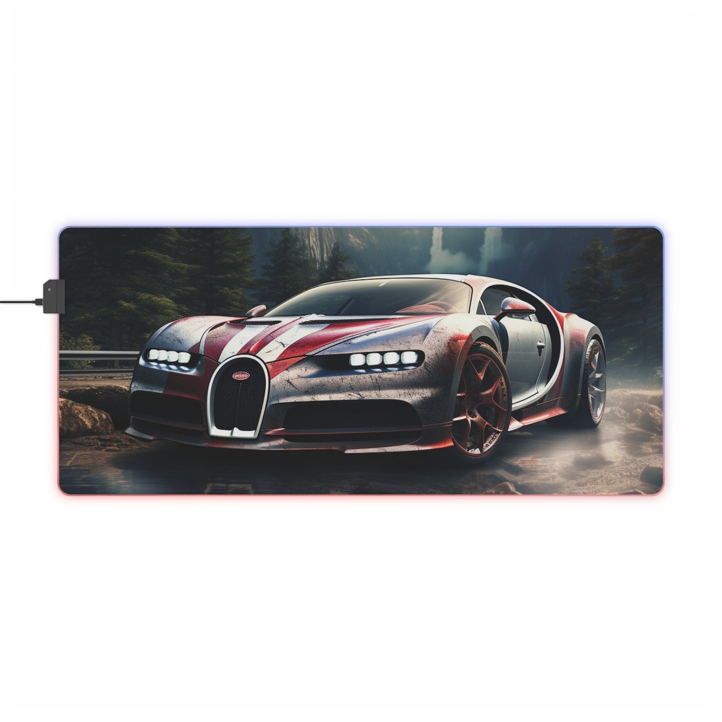 LED Gaming Mouse Pad Bugatti Waterfall 4