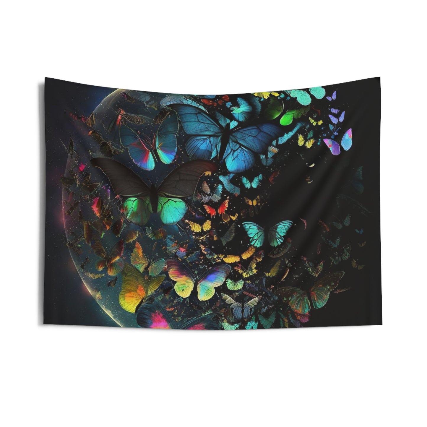 Indoor Wall Tapestries Moon Butterfly 4