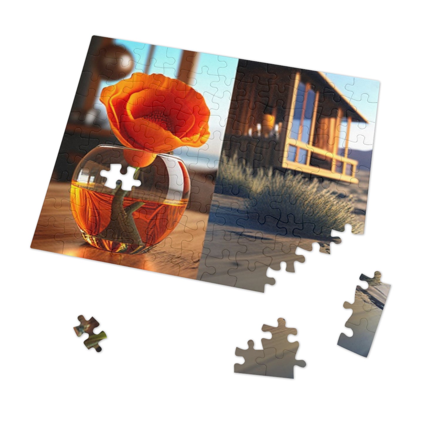 Jigsaw Puzzle (30, 110, 252, 500,1000-Piece) Poppy in a Glass Vase 3