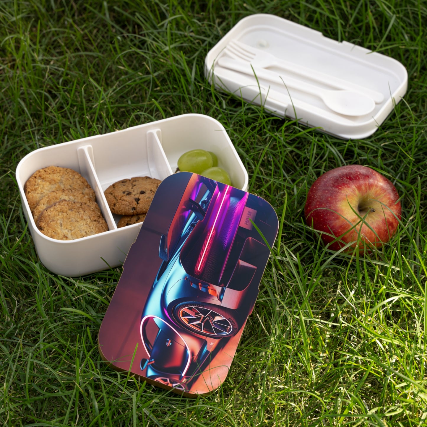 Bento Lunch Box Hyper Bugatti Neon Chiron 2