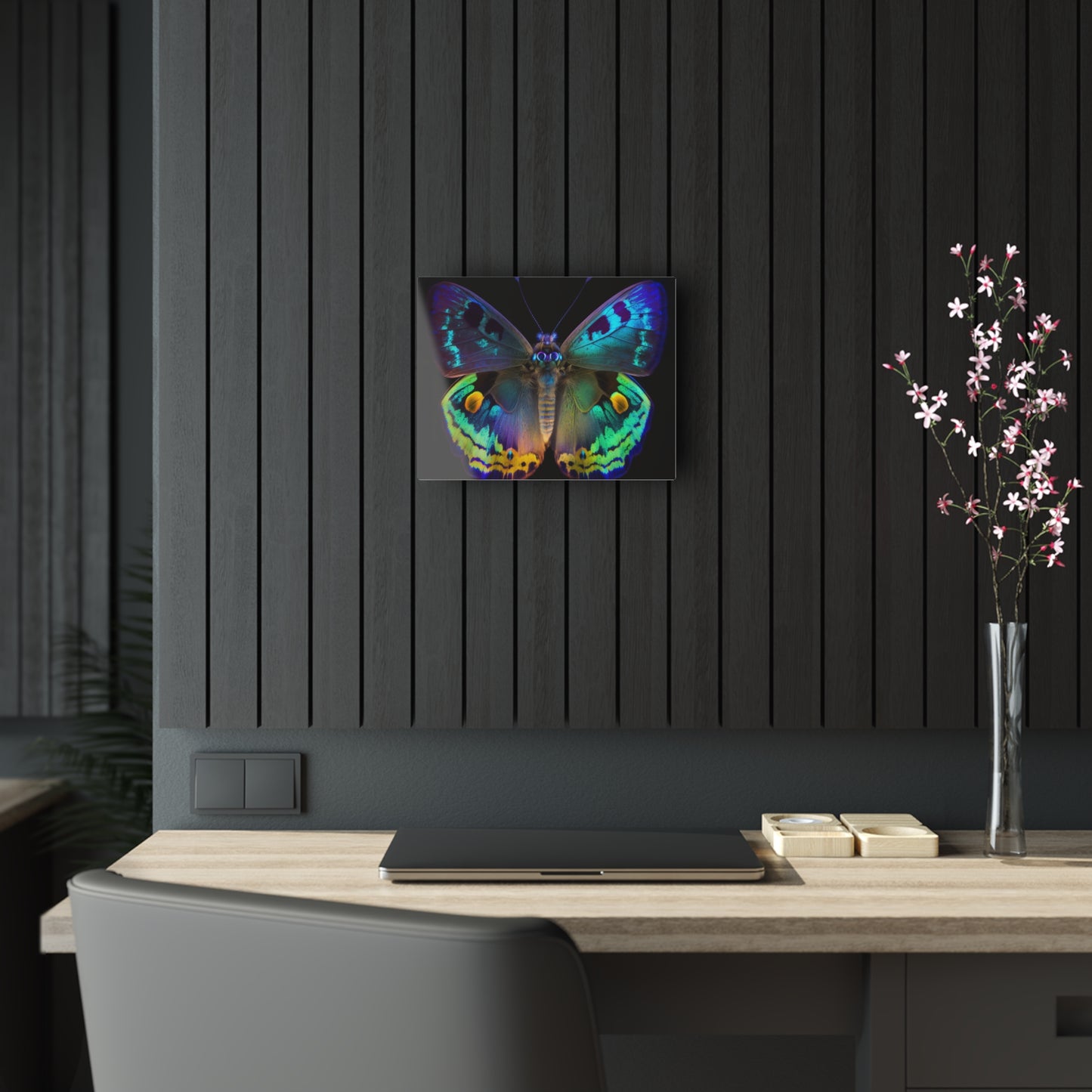 Acrylic Prints Neon Hue Butterfly 4