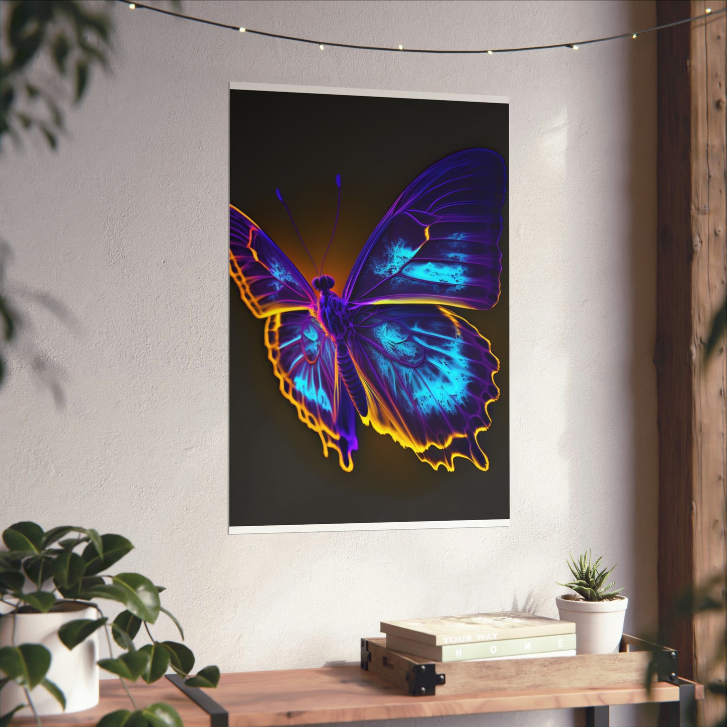 Premium Matte Vertical Posters Thermal Butterfly 4