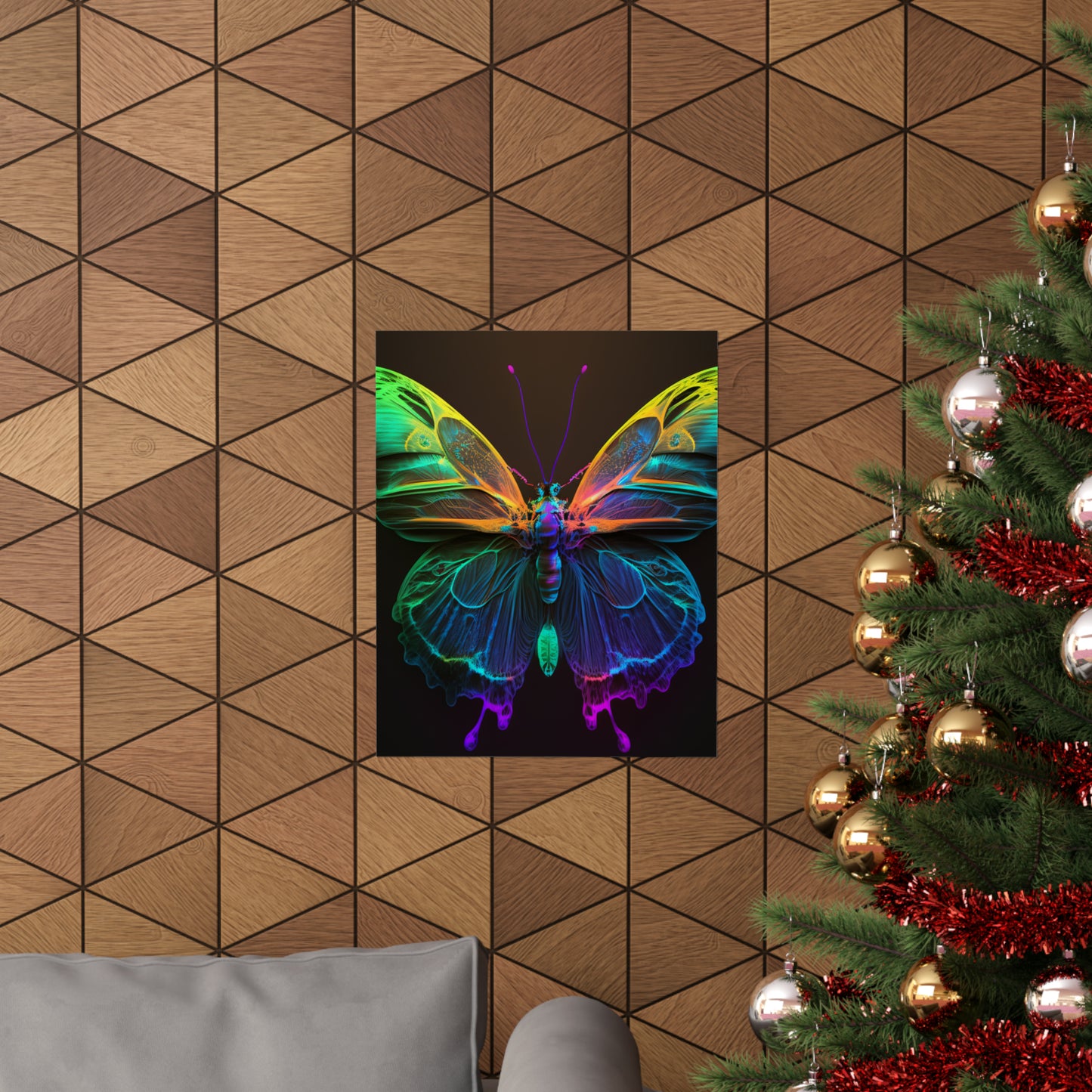 Premium Matte Vertical Posters Raw Hyper Color Butterfly 3