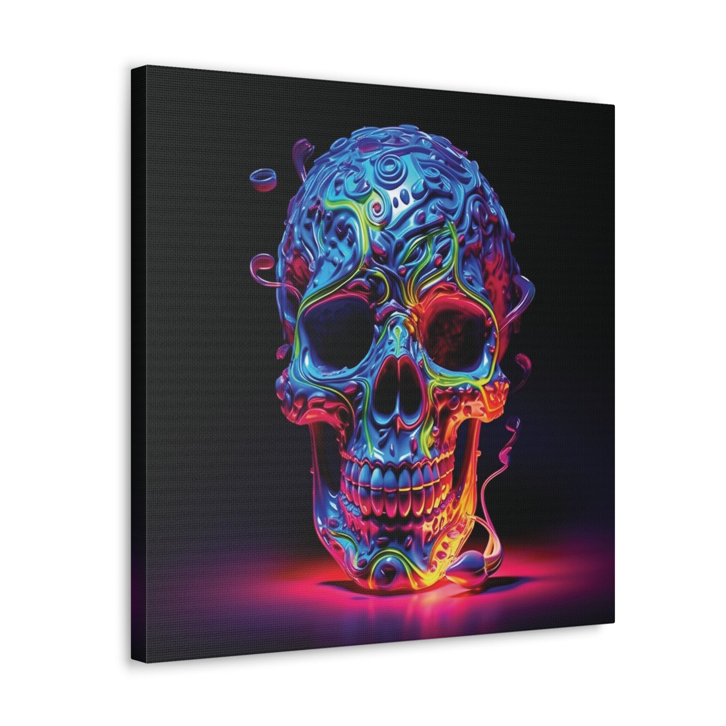 Canvas Gallery Wraps Macro Skull Color 3