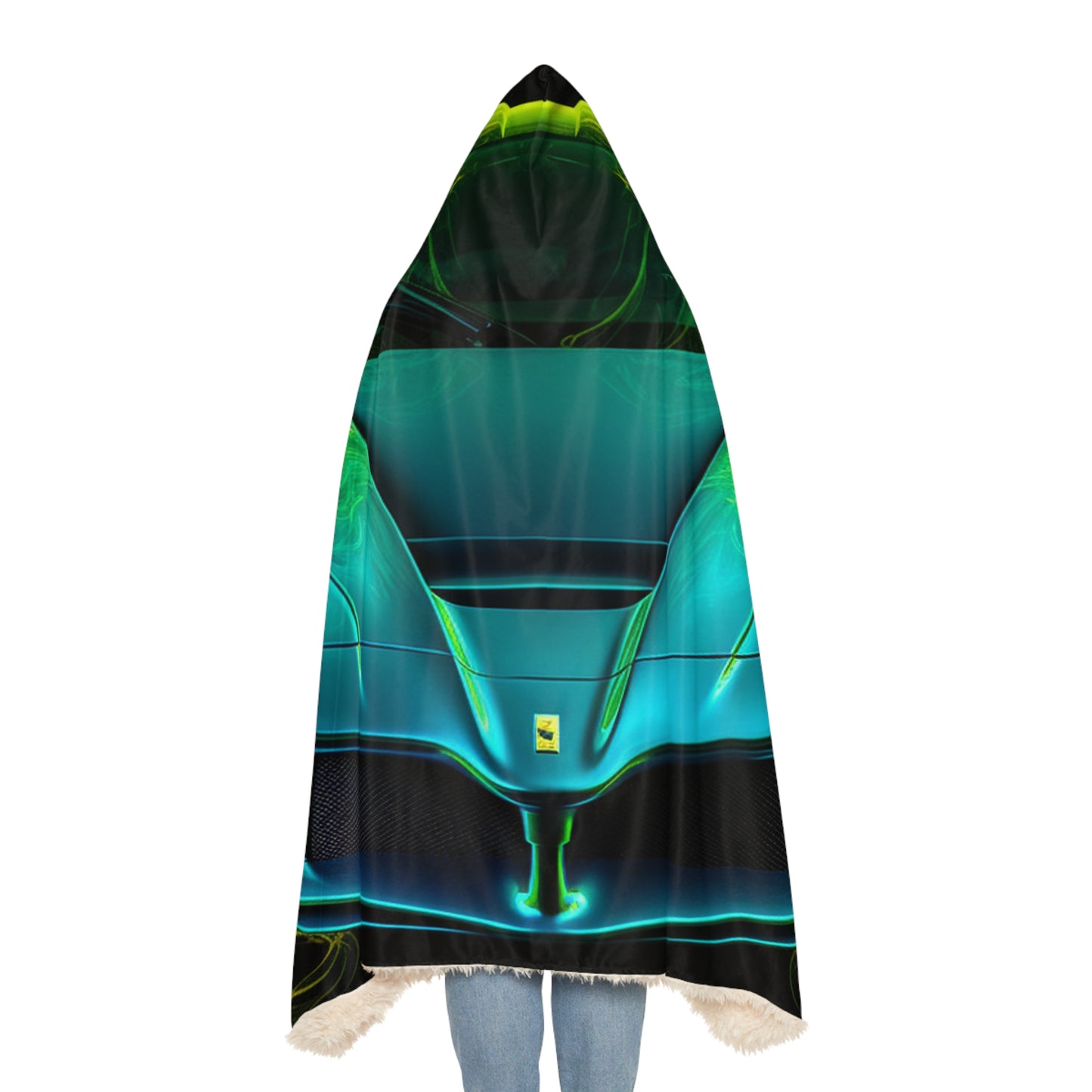 Snuggle Hooded Blanket Ferrari Neon 2