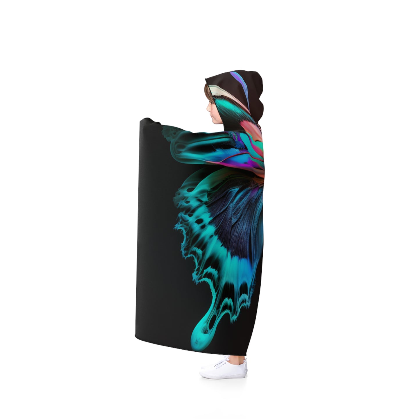 Hooded Blanket Raw Florescent Glow 1