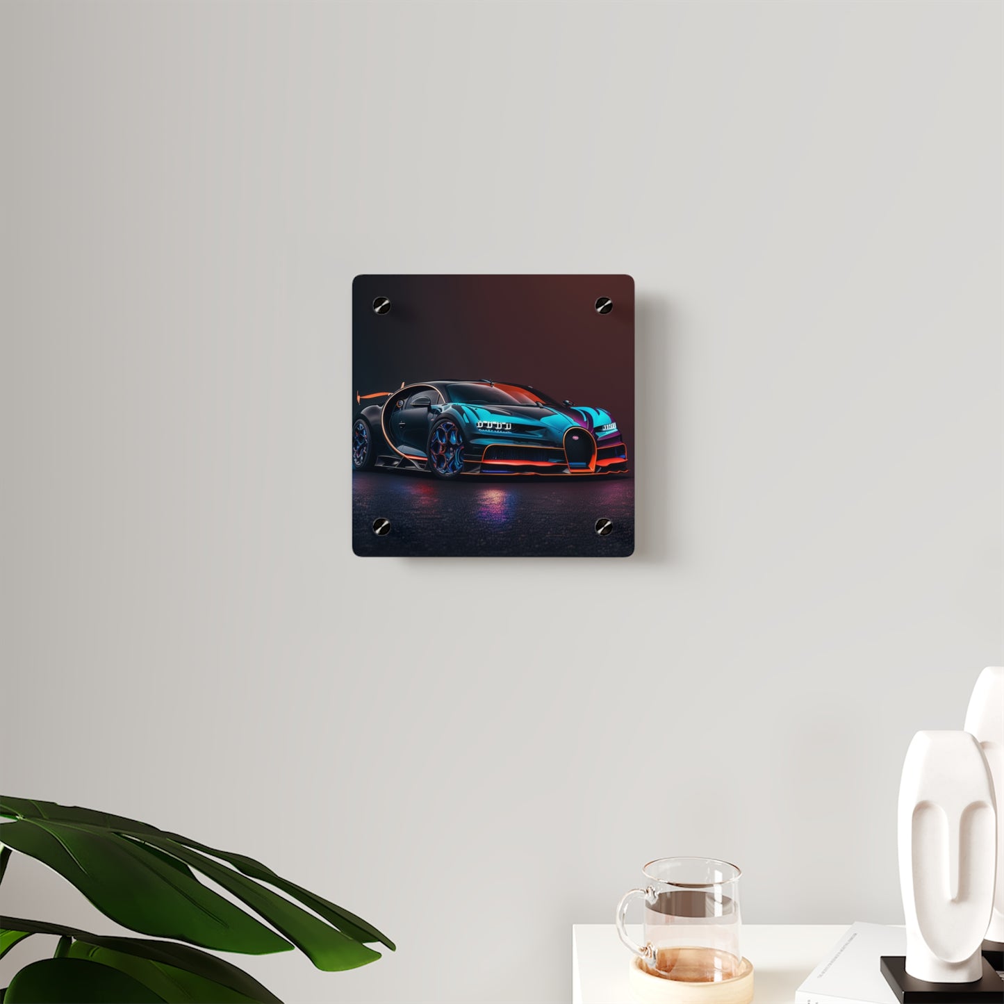 Acrylic Wall Art Panels Bugatti Chiron Super 1