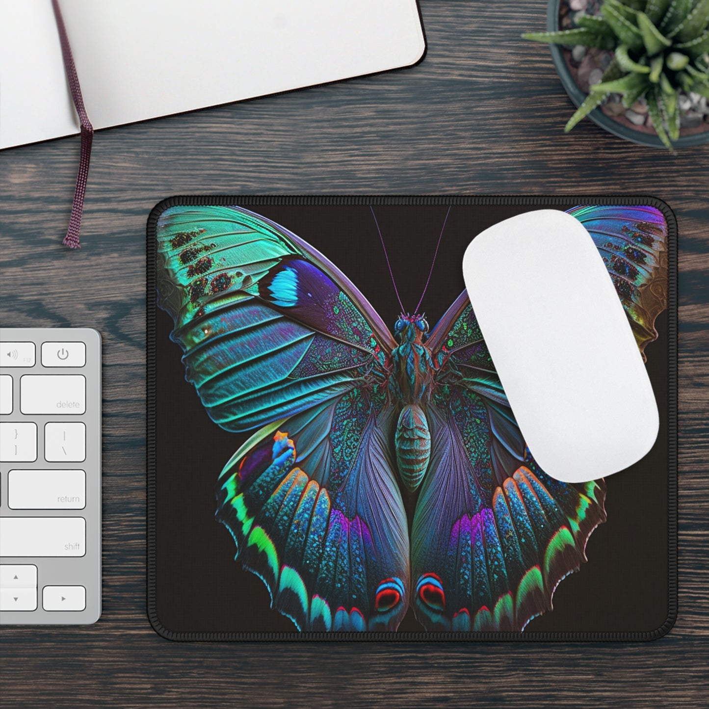 Gaming Mouse Pad  Hue Neon Butterfly 4