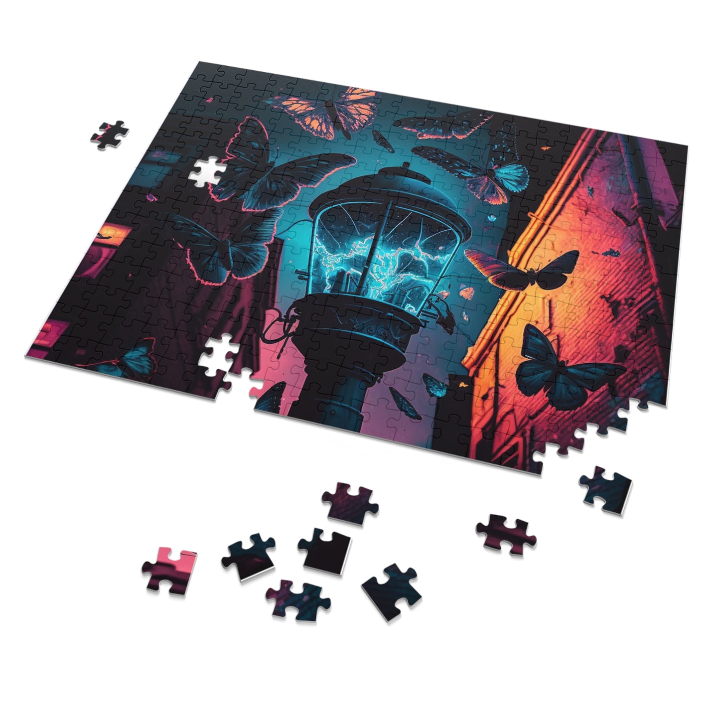 Jigsaw Puzzle (30, 110, 252, 500,1000-Piece) Street Light Butterfly 2