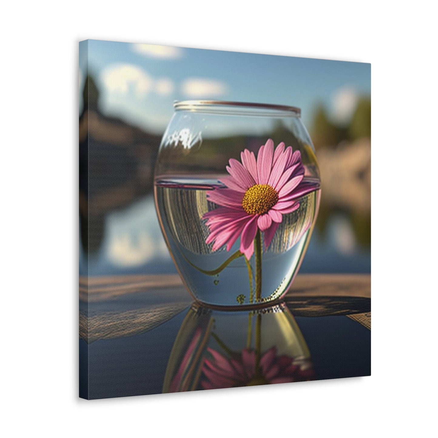 Canvas Gallery Wraps Pink Daisy 3