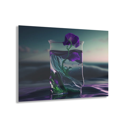 Acrylic Prints Purple Sweet pea in a vase 3