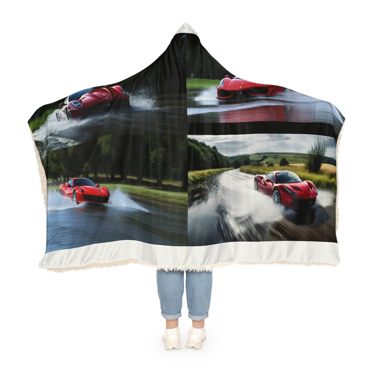 Snuggle Hooded Blanket Water Ferrari Splash 5