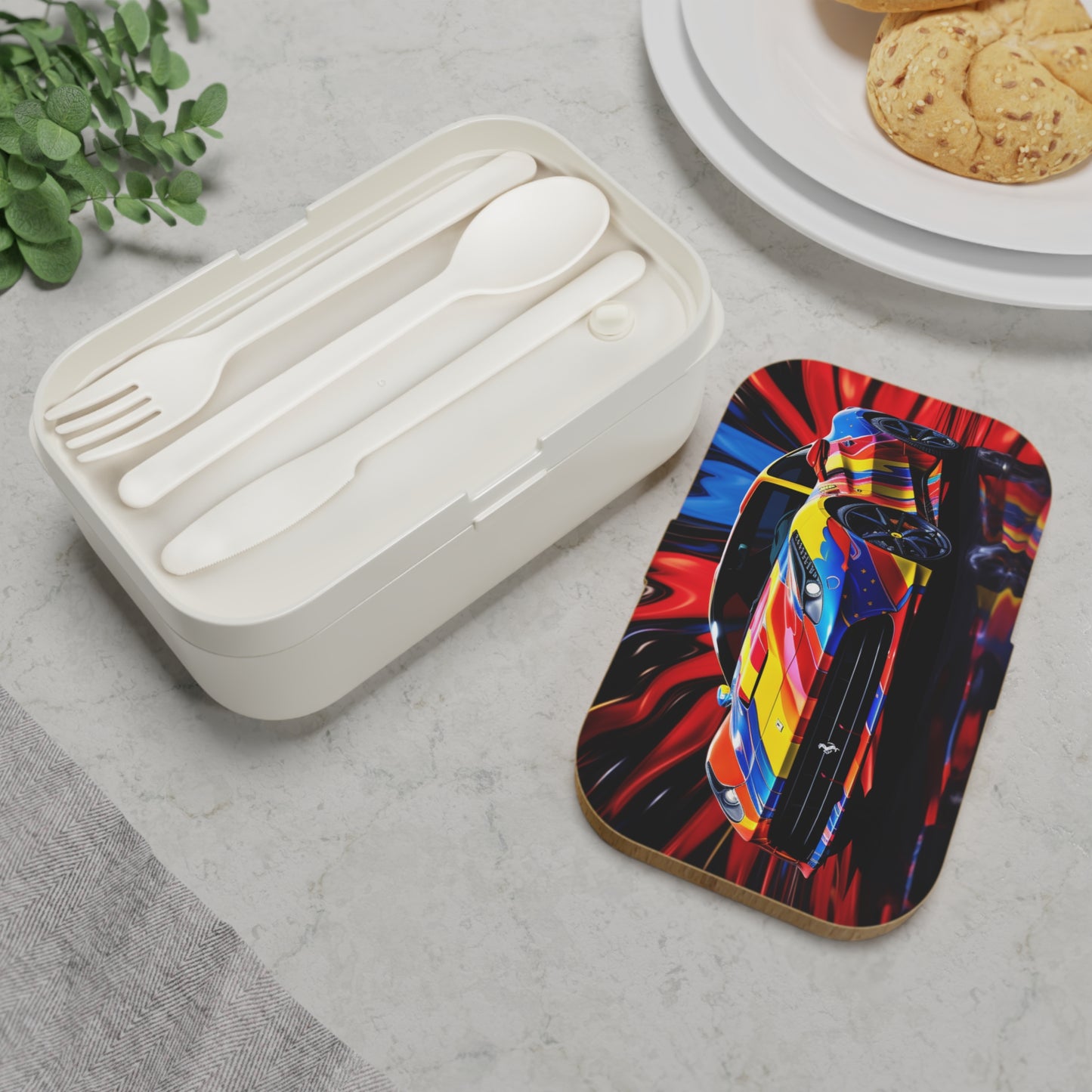 Bento Lunch Box Hyper Colorfull Ferrari 1