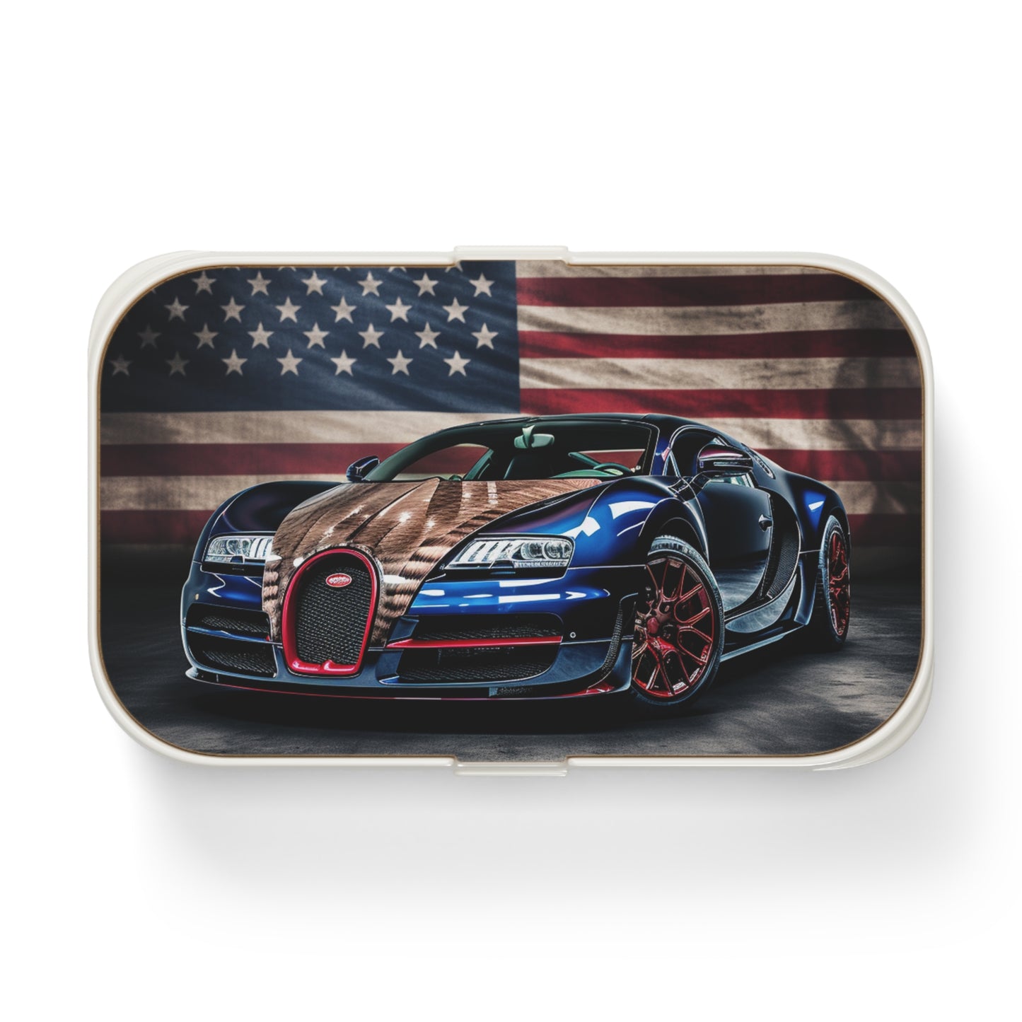 Bento Lunch Box Bugatti American Flag 4