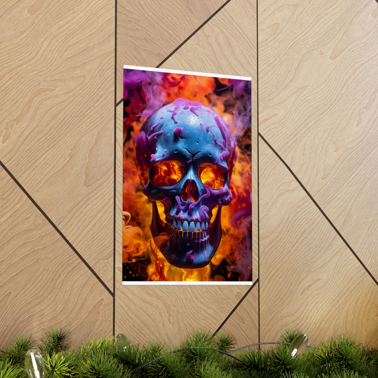 Premium Matte Vertical Posters Macro Skull 3