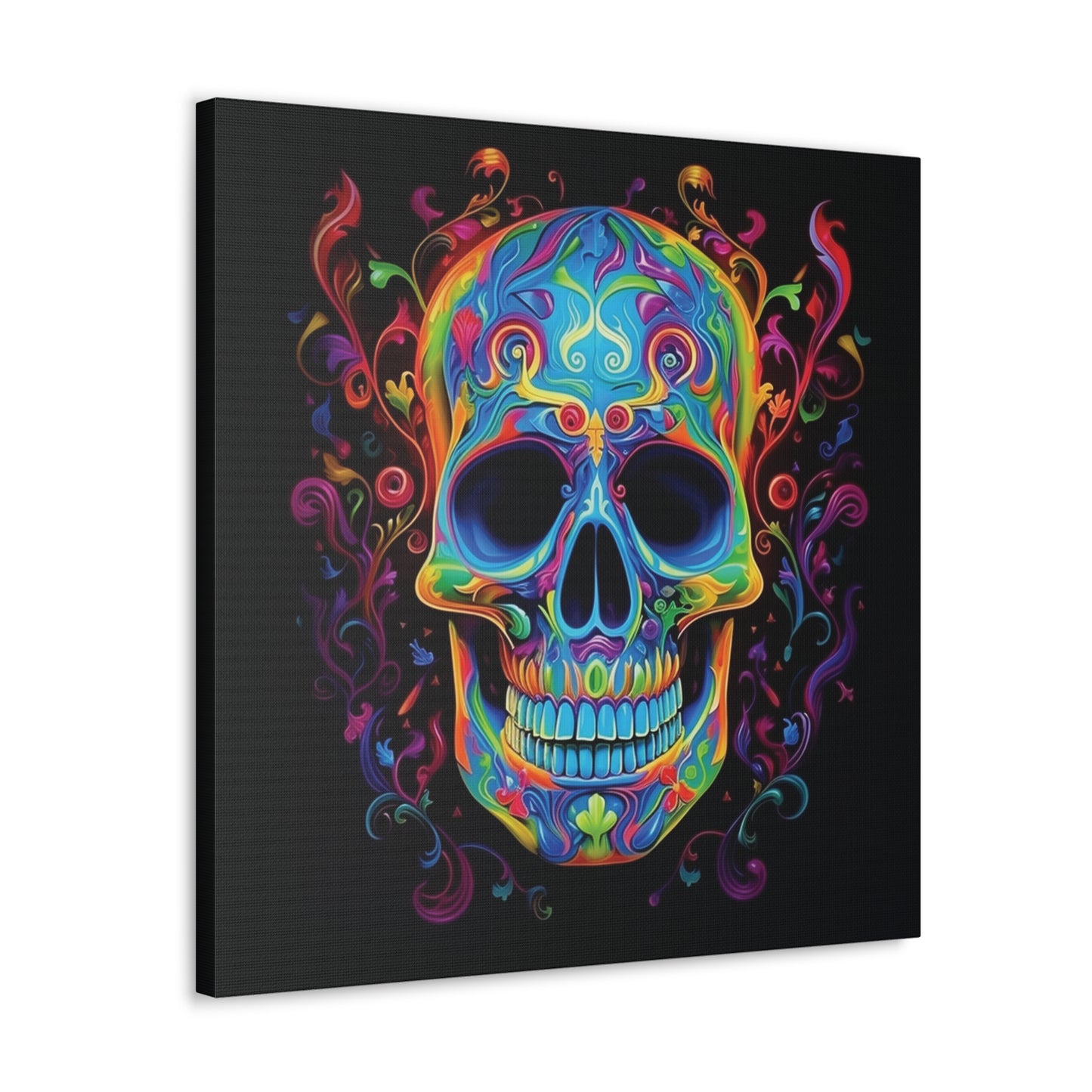 Canvas Gallery Wraps Macro Skull Color 4