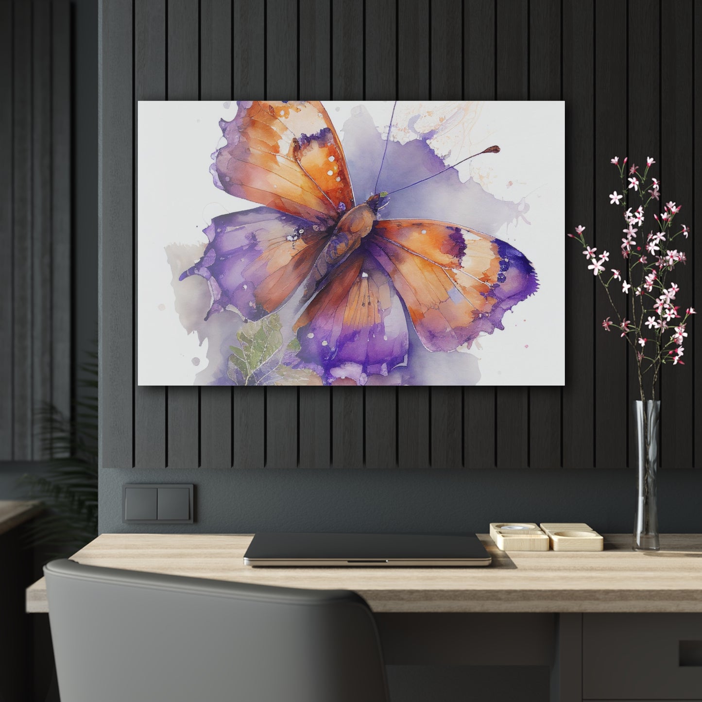 Acrylic Prints MerlinRose Watercolor Butterfly 2