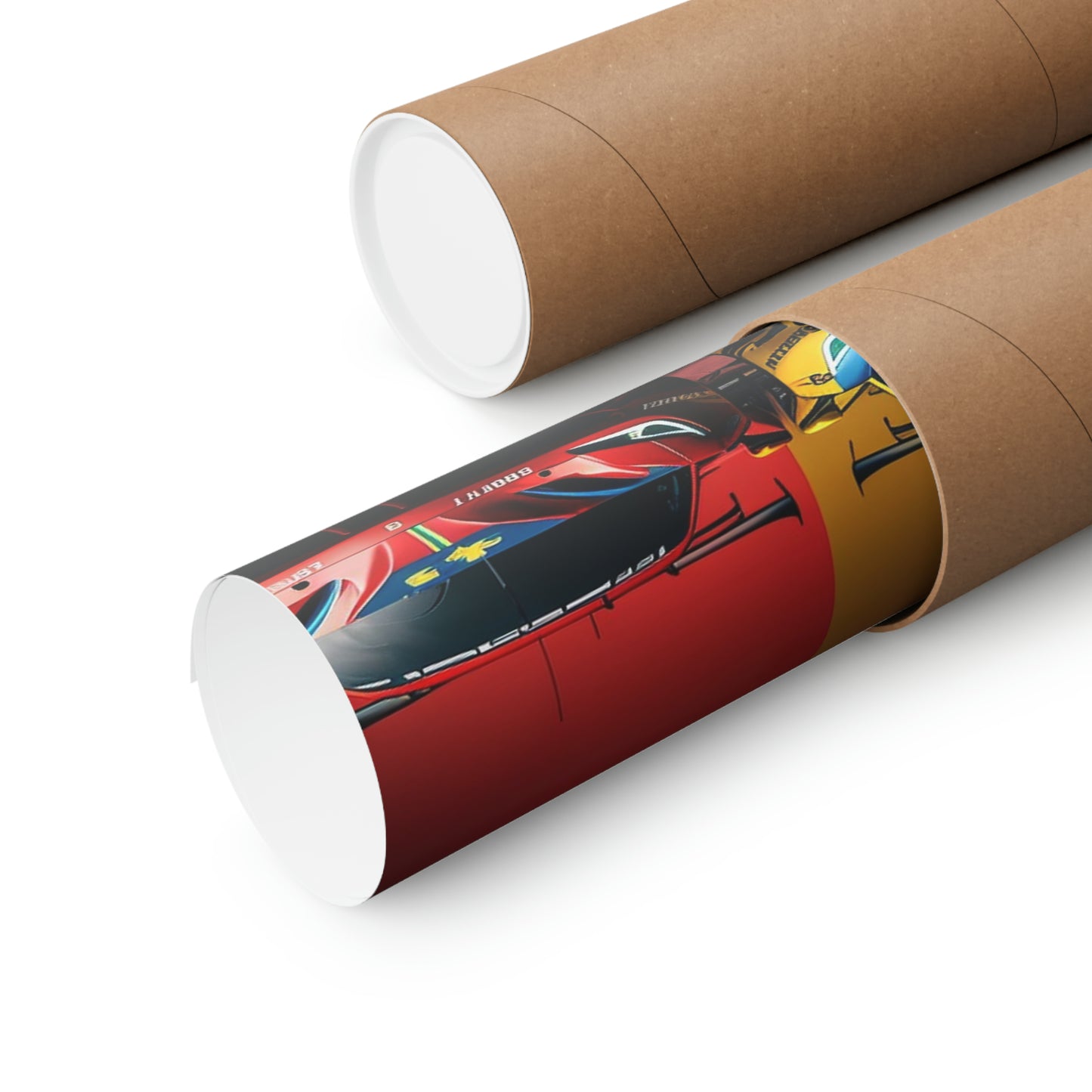 Premium Matte Vertical Posters Ferrari Red Blue 3