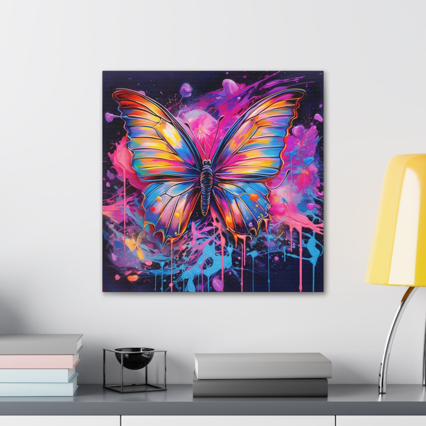 Canvas Gallery Wraps Pink Butterfly Flair 3