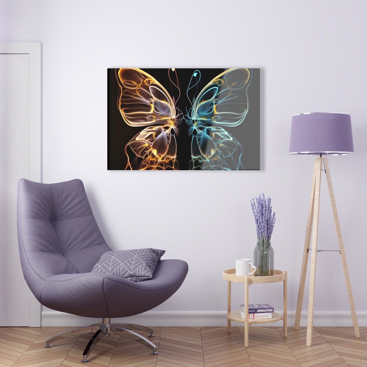 Acrylic Prints Neon Glo Butterfly 3