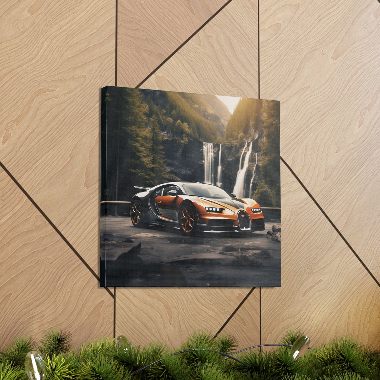 Canvas Gallery Wraps Bugatti Waterfall 3