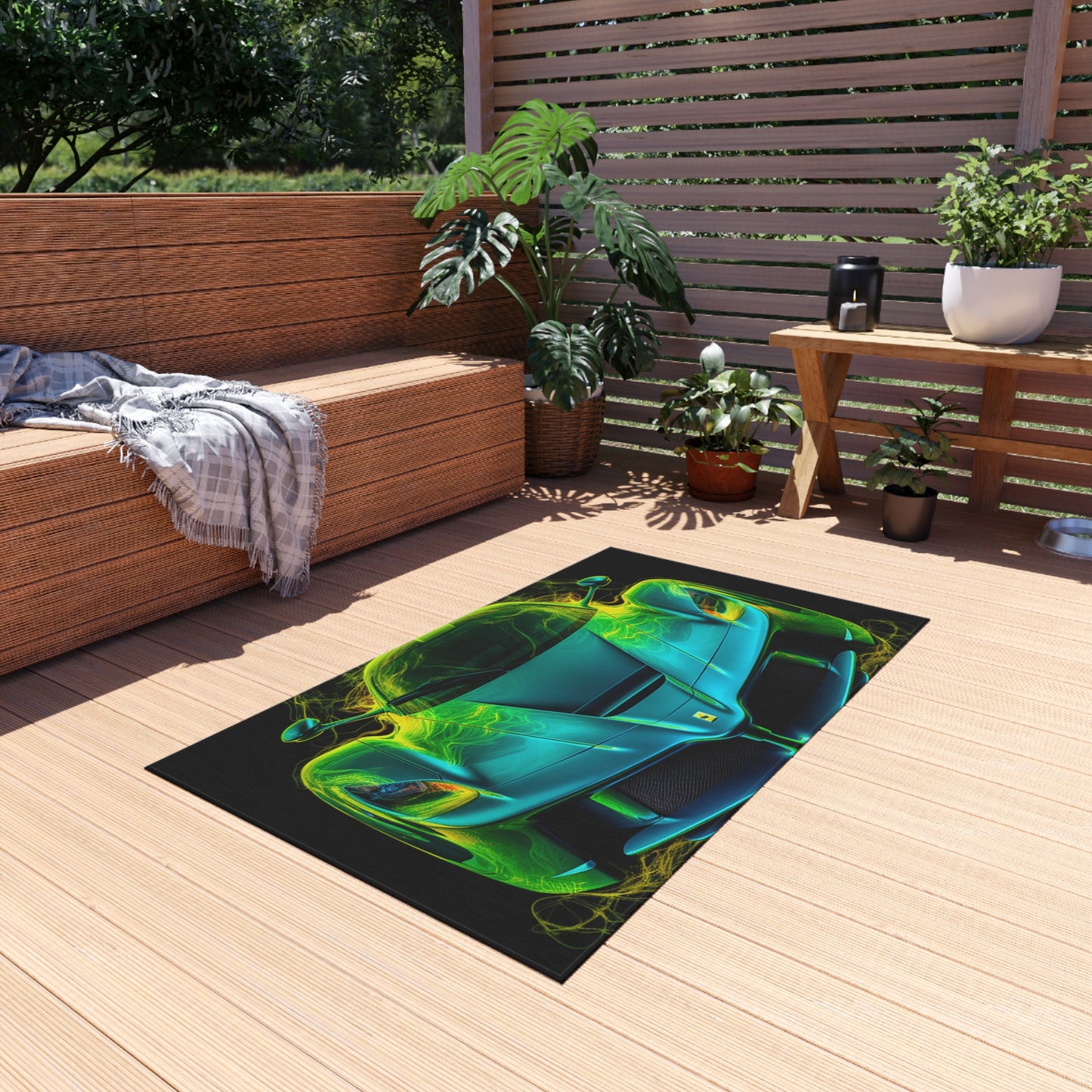 Outdoor Rug  Ferrari Neon 2