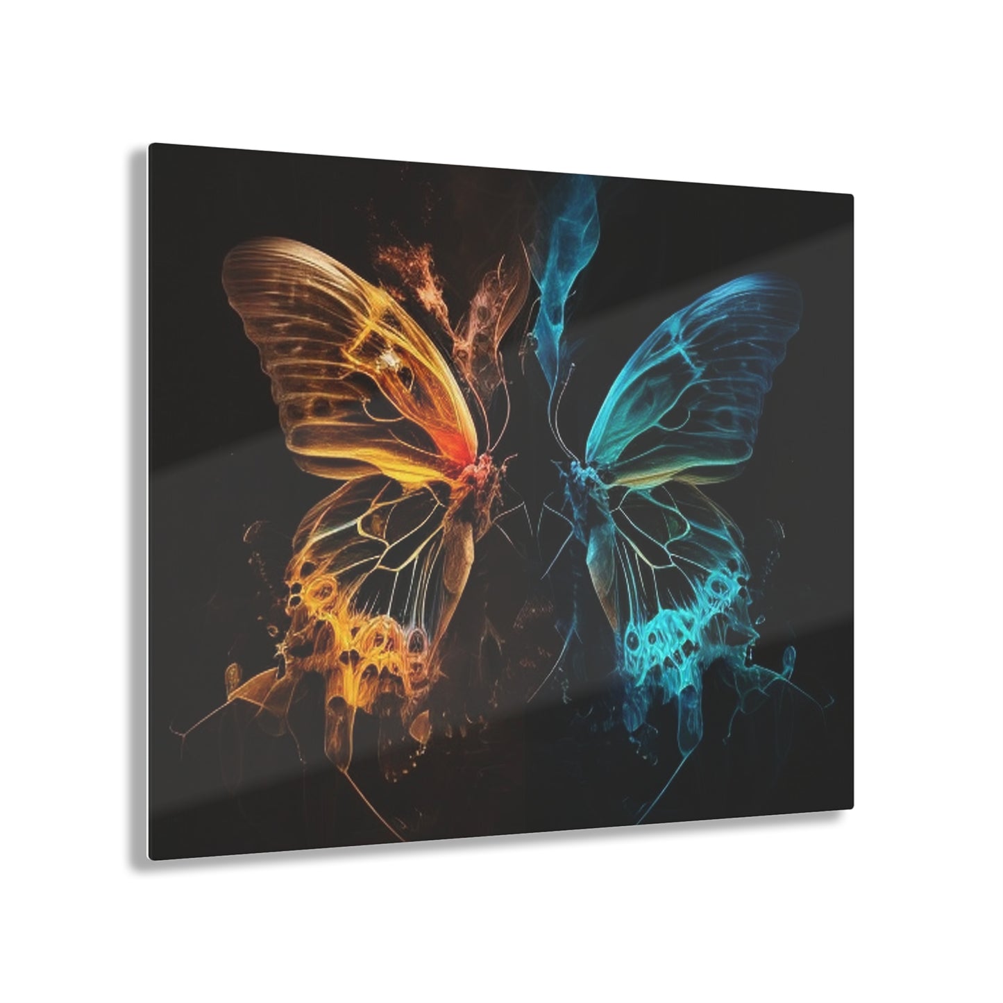 Acrylic Prints Kiss Neon Butterfly 3