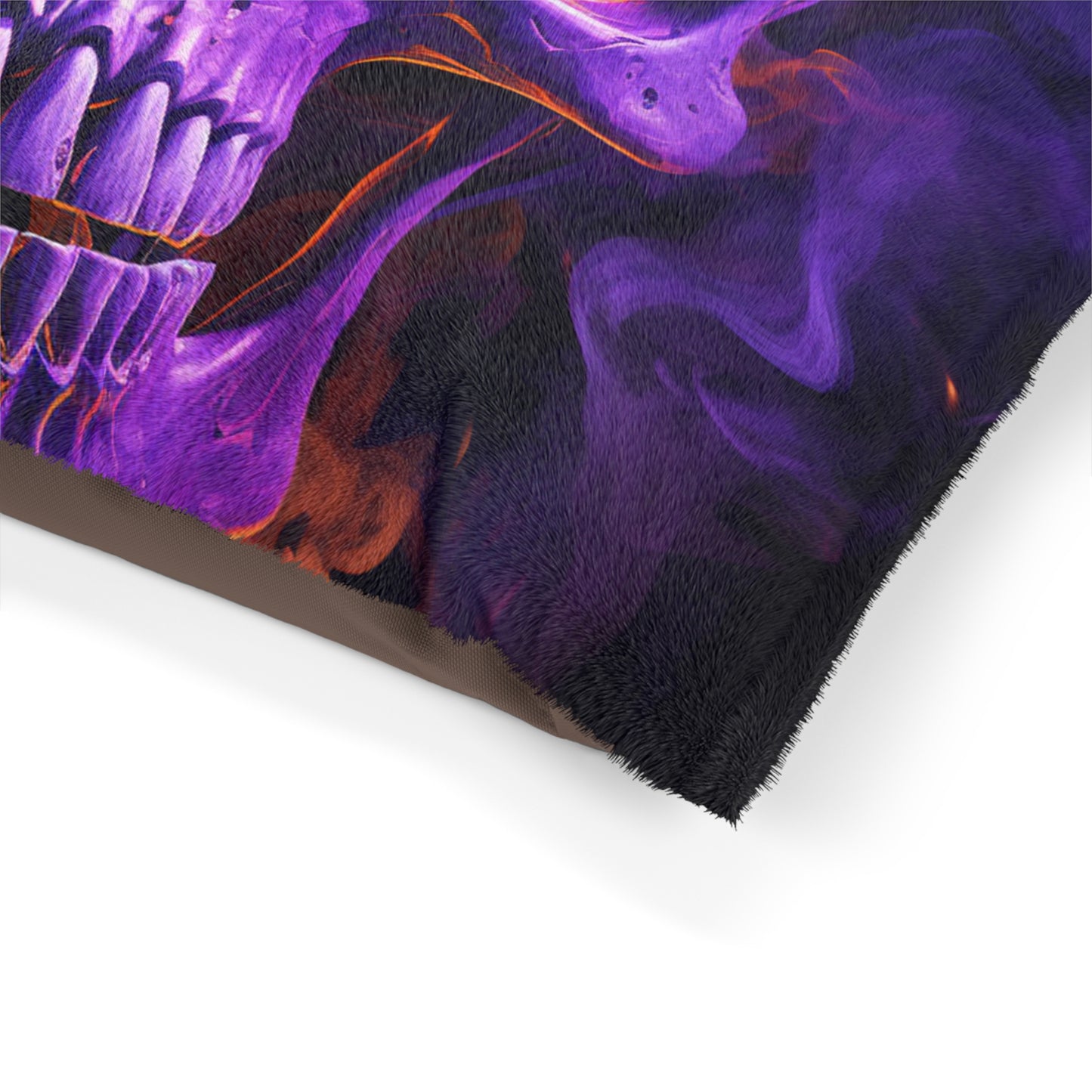 Pet Bed Skull Flames 1