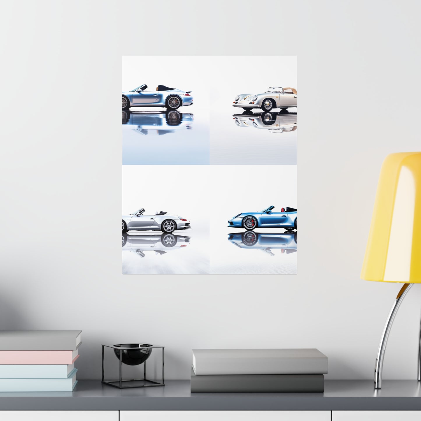 Premium Matte Vertical Posters 911 Speedster on water 5